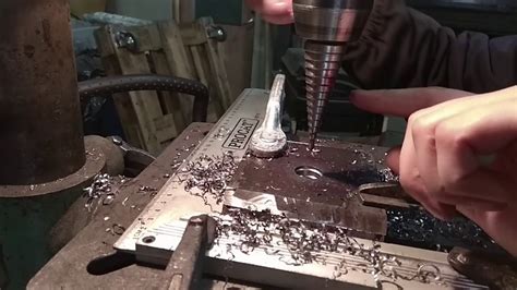 drilling through thick metal